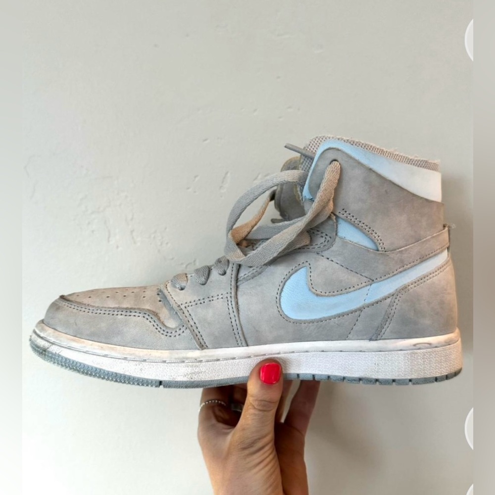 Woman’s air Jordan high zoom sneaker.